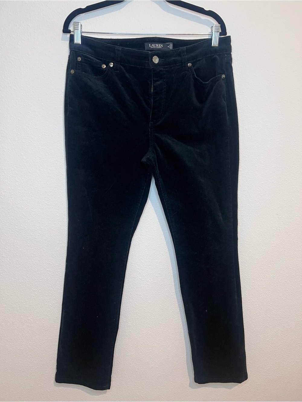 Lauren Ralph Lauren Black Corduroy Pants – Size 10